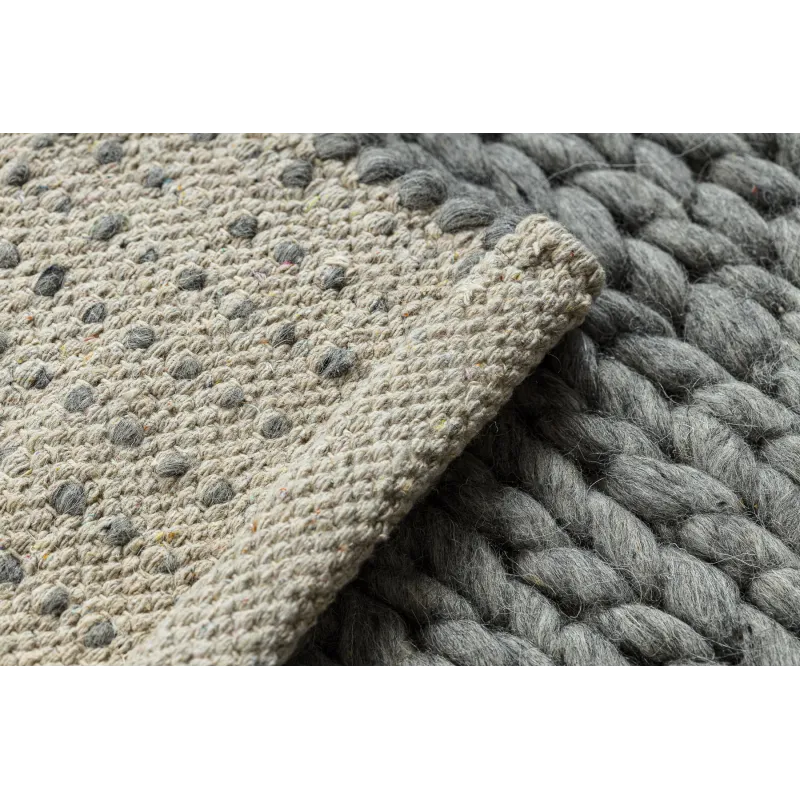 TAHAR 99004G Covor lână gri