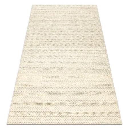 TAHAR 99002B Covor lână crem linii