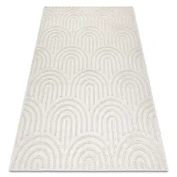 Covor SANTO SIZAL 0537 alb geometric