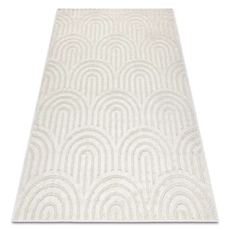 Covor SANTO SIZAL 0537 alb geometric