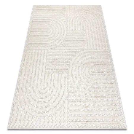 Covor SANTO Geometric Alb