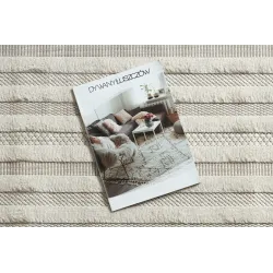 Covor SANTO geometric alb Sisal