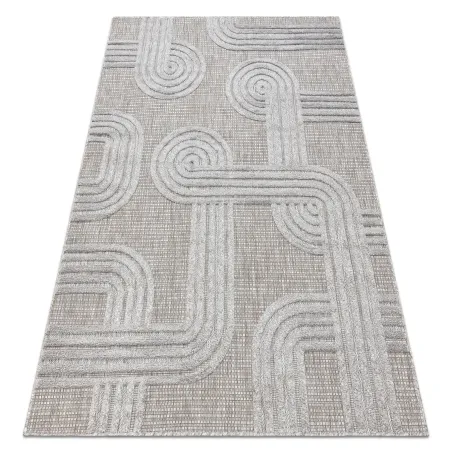 Covor SANTO geometric gri Sisal