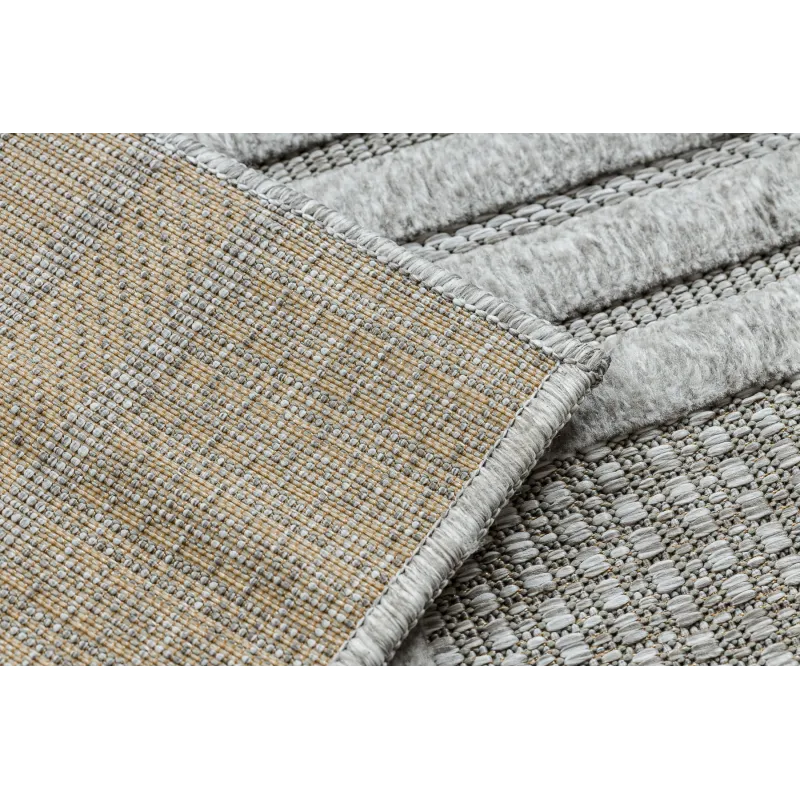 Covor SANTO geometric gri Sisal