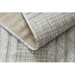 Covor SANTO geometric gri Sisal