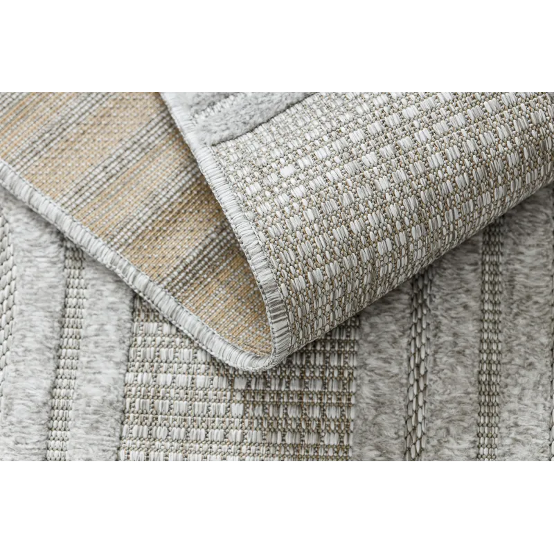 Covor SANTO geometric gri Sisal