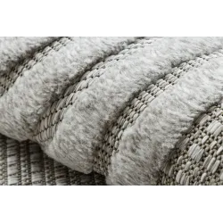 Covor SANTO geometric gri Sisal