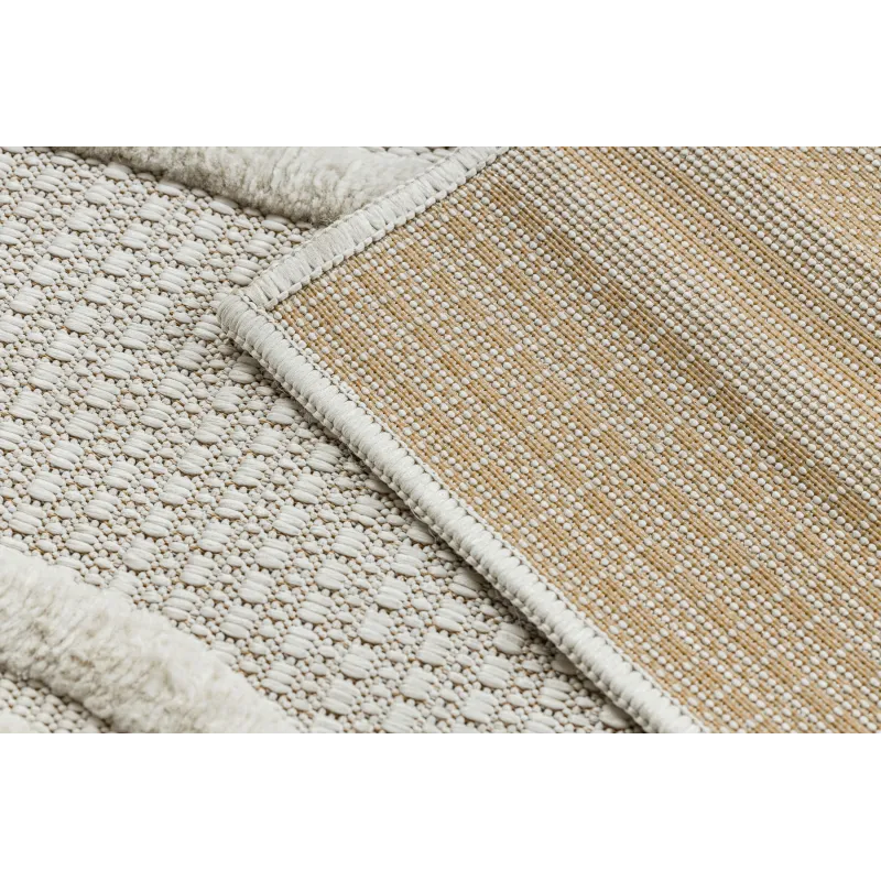 Covor SANTO geometric alb Sisal Premium