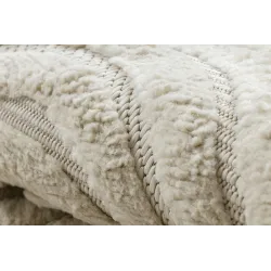 Covor SANTO geometric alb Sisal Premium