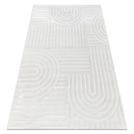 Covor geometric BALANCE 1918 crema, ideal pentru decor modern