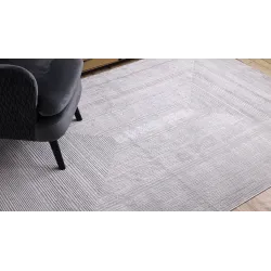 Culoare elegantă a covorului BALANCE 8788 gri, modern pentru interior