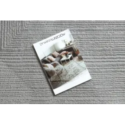 Covor BALANCE 8788 gri, cu design structural, ideal pentru decor modern