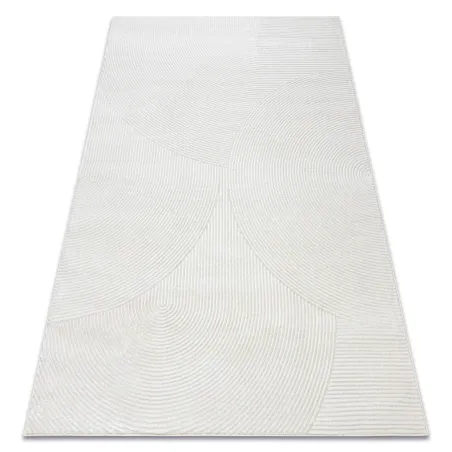 Covor geometric BALANCE 0194 Crem, modern și structurat pentru sufragerie
