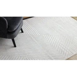 Covor crem BALANCE 1503 - design geometric elegant pentru interioare moderne