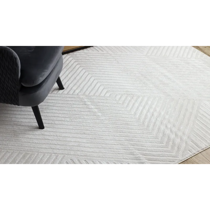 Covor crem BALANCE 1503 - design geometric elegant pentru interioare moderne