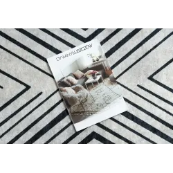 Covor lavabil ANDRE 2381 geometric gri