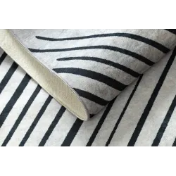 Covor lavabil ANDRE 2381 geometric gri