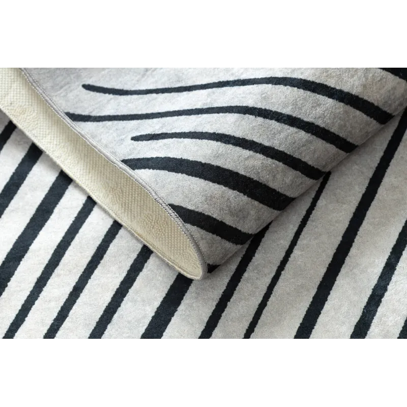 Covor lavabil ANDRE 2381 geometric gri