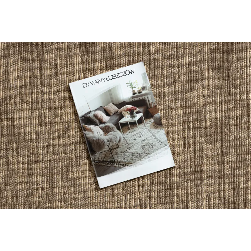 Covor din sisal FLOORLUX 20211 în nuanțe de cafea, ideal pentru interior