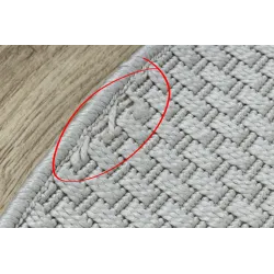 Covor rotund outdoor sisal TIMO 6272 alb