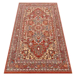 Covor LEGEND 468 10 GB300 din lână OSTA - Ornament, cadru exclusiv roșu / bej