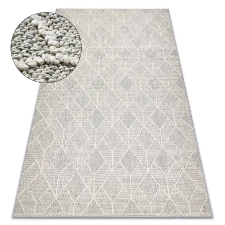 Covor JERSEY 19231 gri - geometric buclă, produs de gradul doi