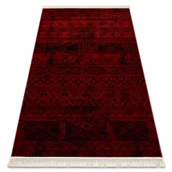 Covor ORIENT 4722 burgundy cu franjuri, stil clasic pentru decor elegant