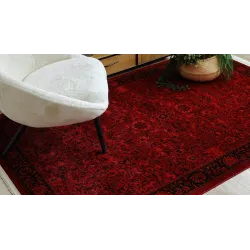 Covor ORIENT 5125 burdeos și negru, covor clasic elegant pentru orice cameră