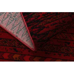 Covor burgund pentru utilizare în aer liber, elegant și funcțional