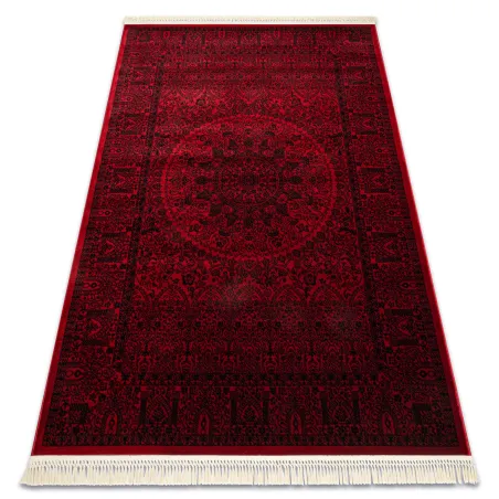Covor oriental ORIENT 6039 burgundian cu franjuri, stil clasic