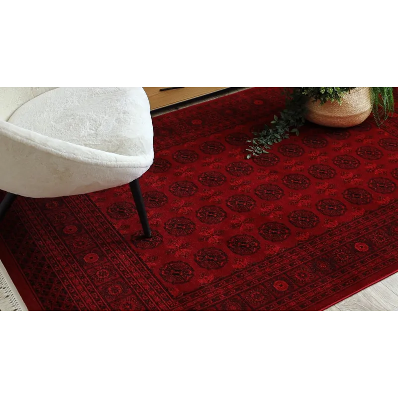 Covoare elegante negre și bordo, stil oriental