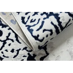 Covor pentru living alb și albastru, design modern și elegant