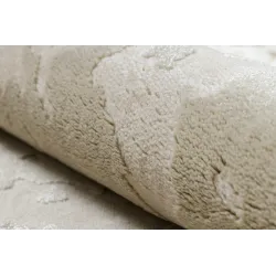 Covor elegant, crem și aur, pentru dormitor, design stilat