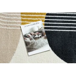 Covor modern FUSION 0240 în nuanțe de crem și galben