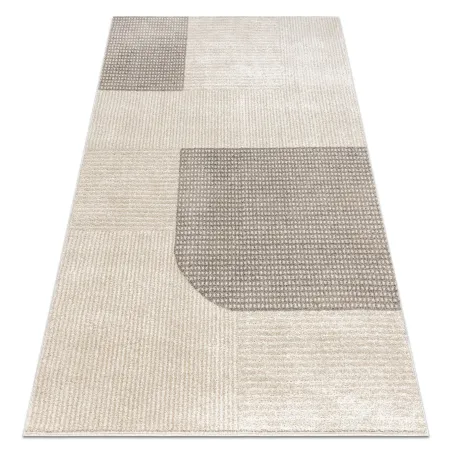 Covor geometric FUSION 0805 crema/bej, design modern