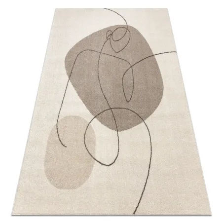 Covor geometric FUSION 8299 crem, covor modern pentru living