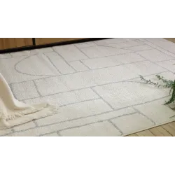 Covor modern FUSION 0806 în culori deschise, ideal pentru living