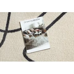 Covoare elegante în nuanțe de crem și gri, design modern