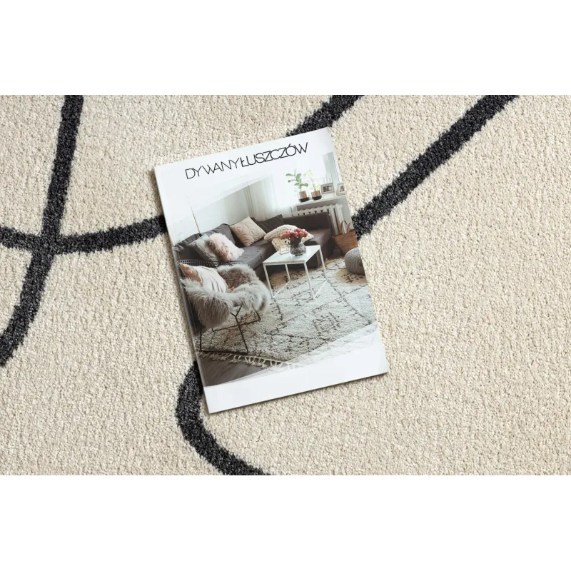Covoare elegante în nuanțe de crem și gri, design modern