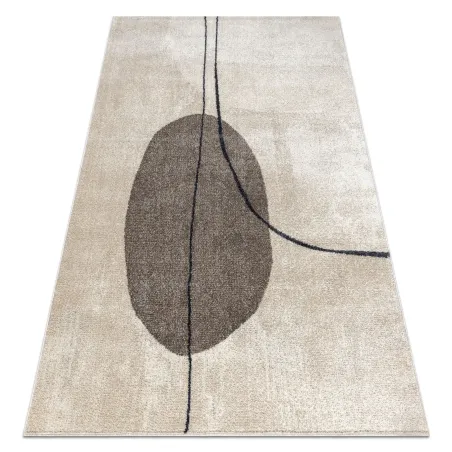 Covor geometric FUSION 0808 crem, design modern și abstract pentru interior