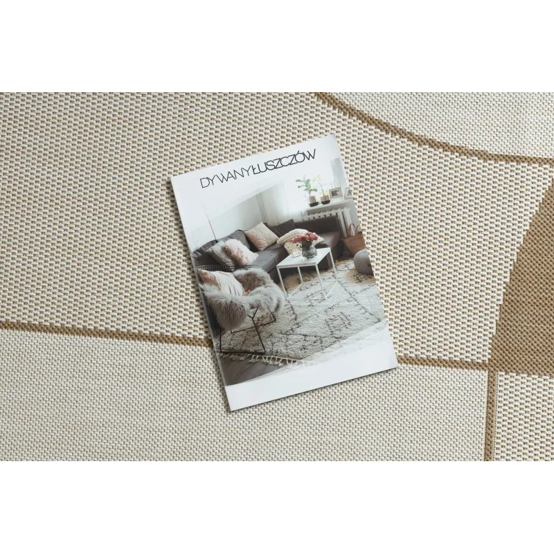 Covor sisal geometric, perfect pentru interioare moderne