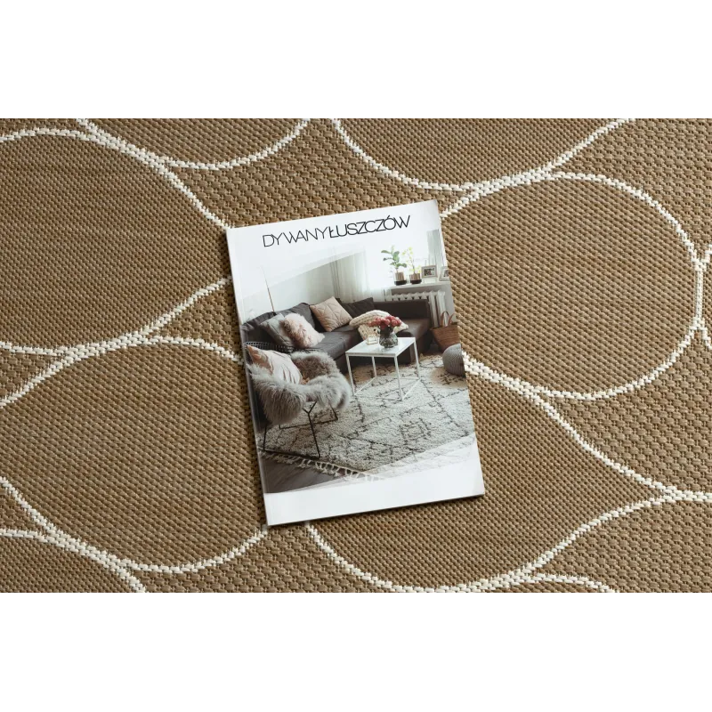 FLAT Covor Sisal Picături - covor elegant pentru living sau dormitor