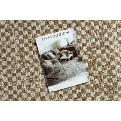 Covor sisal cu design geometric, perfect pentru interioare moderne