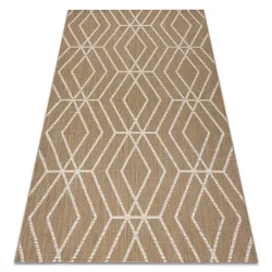 Covor Sisal FLAT Geometric Bej Natural
