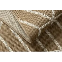 Covor sisal geometric, ideal pentru grădină sau terasă, stil natural