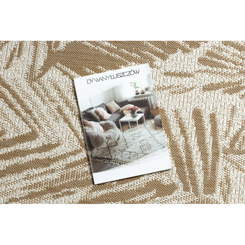 Covor din sisal bej, ideal pentru interioare moderne si primitoare