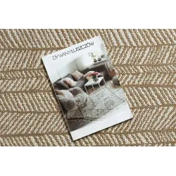 Covor din sisal bej, perfect pentru living sau birou