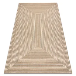Covor sisal geometric bej, ideal pentru living sau dormitor