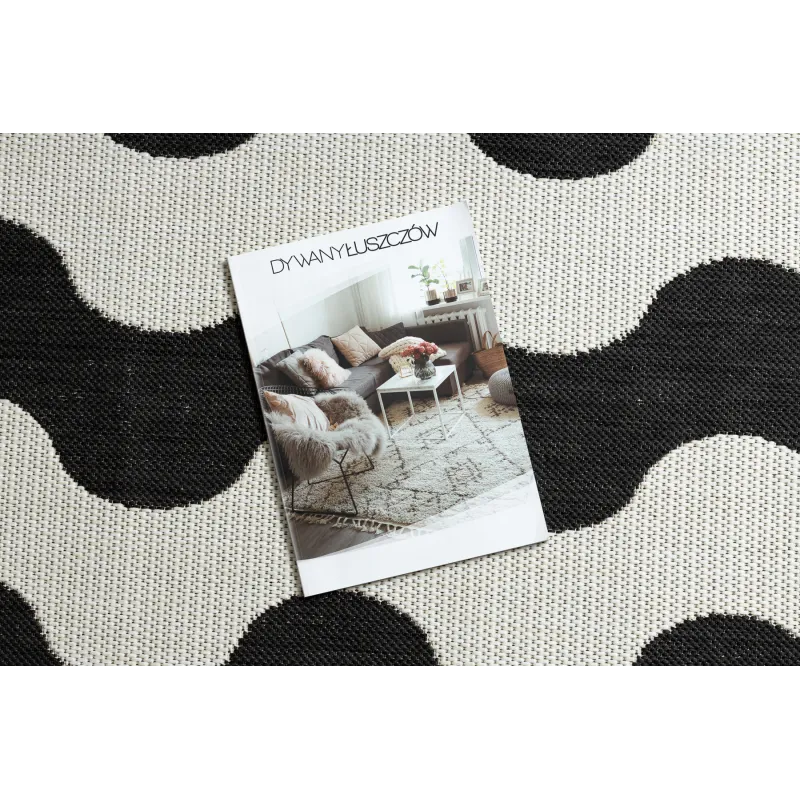 Covor elegant cu model ondulat, perfect pentru living