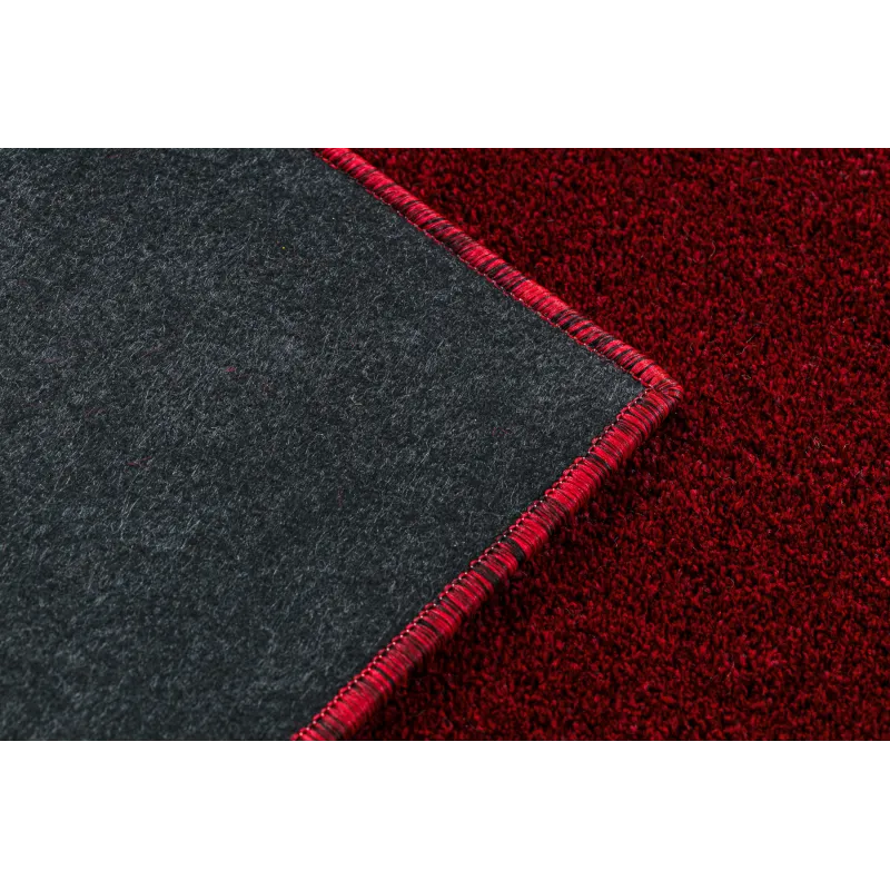 Covor ETON PLUS, textură moale în roșu și negru, pentru decor modern